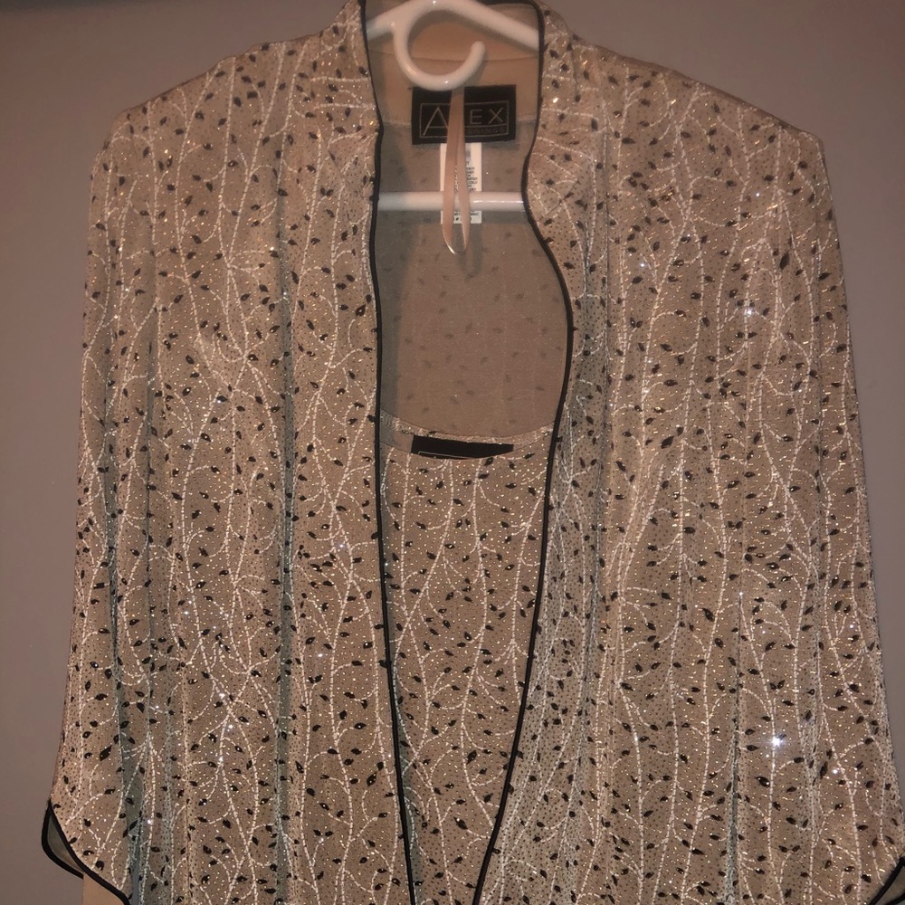 Alex Evenings two piece dress top